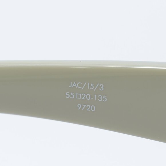 Jacquemus COLAPSO JAC/15 C3 Sunglasses Beige Geometric Frame, Brown Lenses - Picture 7 of 11